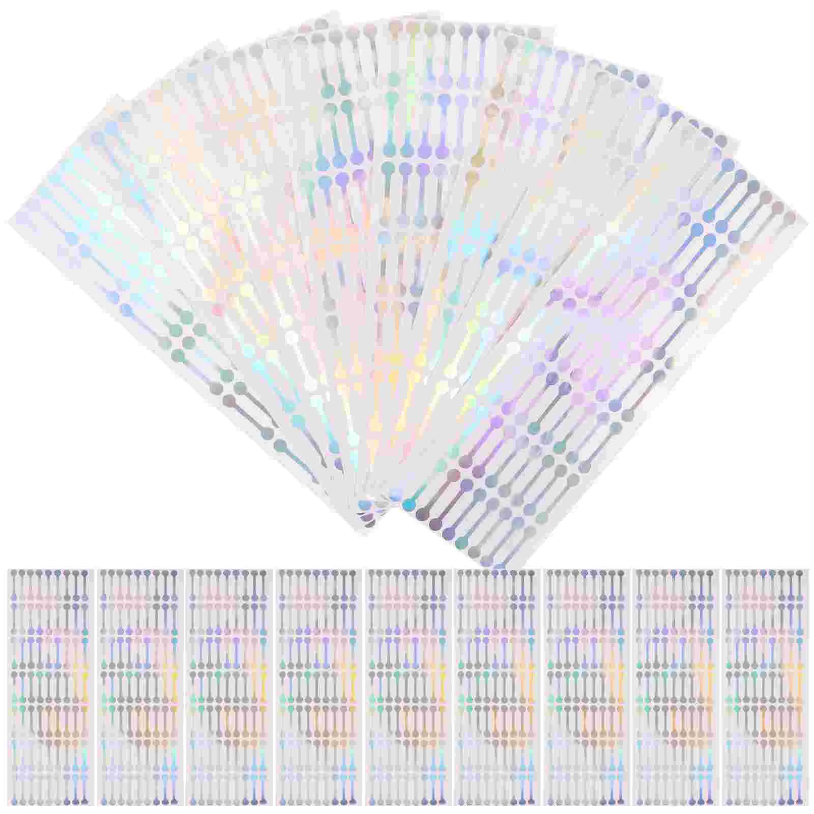 500 Pcs Sealing Stickers Label Tape Hologram Packaging Small Business Food Labels Adhesive for Bags
