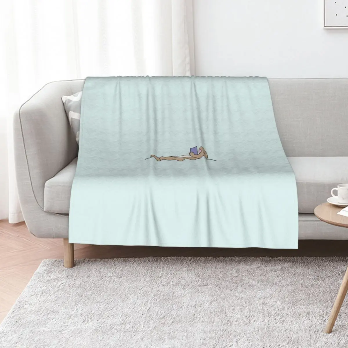 You otter read more / an otter from the side reading Throw Blanket funny gift Fashion Sofas Decorative Sofas Retros Blankets
