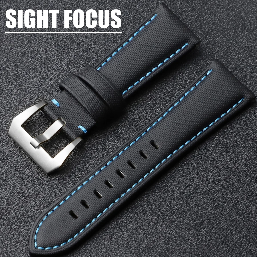 22MM 24MM 26MM Watch Starp for Panerai Luminor GMT Submersible Luminor Due Luna Rossa Waterproof Nylon Watch Band Watchband