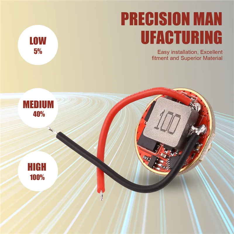 Y45A-Driver Board Module XHP70 6V LED 5A Constant Current Driver Board 22Mm Input Voltage 6-12.6V Flashlight Accessories