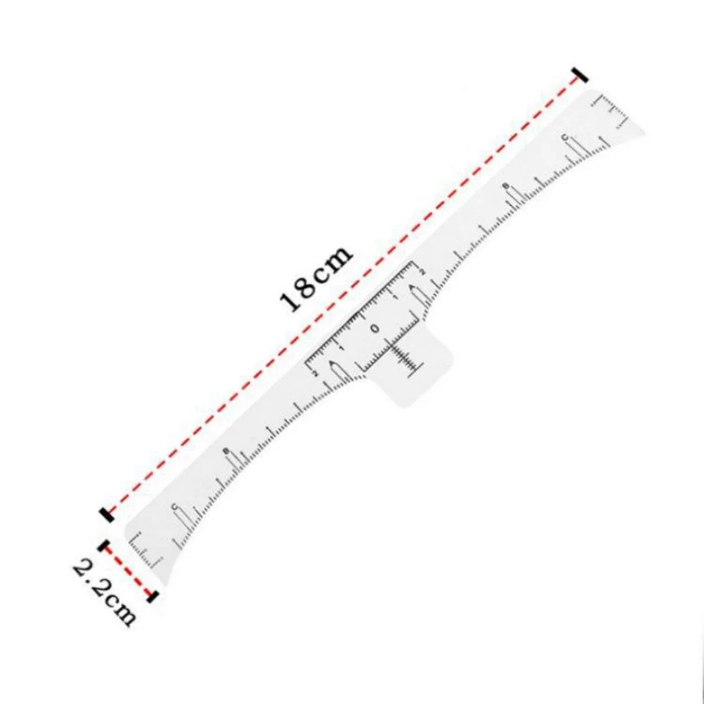 100pcs Disposable Eyebrow Ruler Sticker Brow Shaping Tool For Microblading Artists Portable Flexible Measure Gauge Vernier