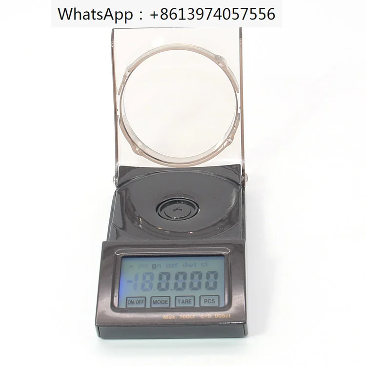 

Portable LCD digital jewelry scale with a precision of 0.005ct, touch screen gemstone instrument, gemstone scale K100ct/005