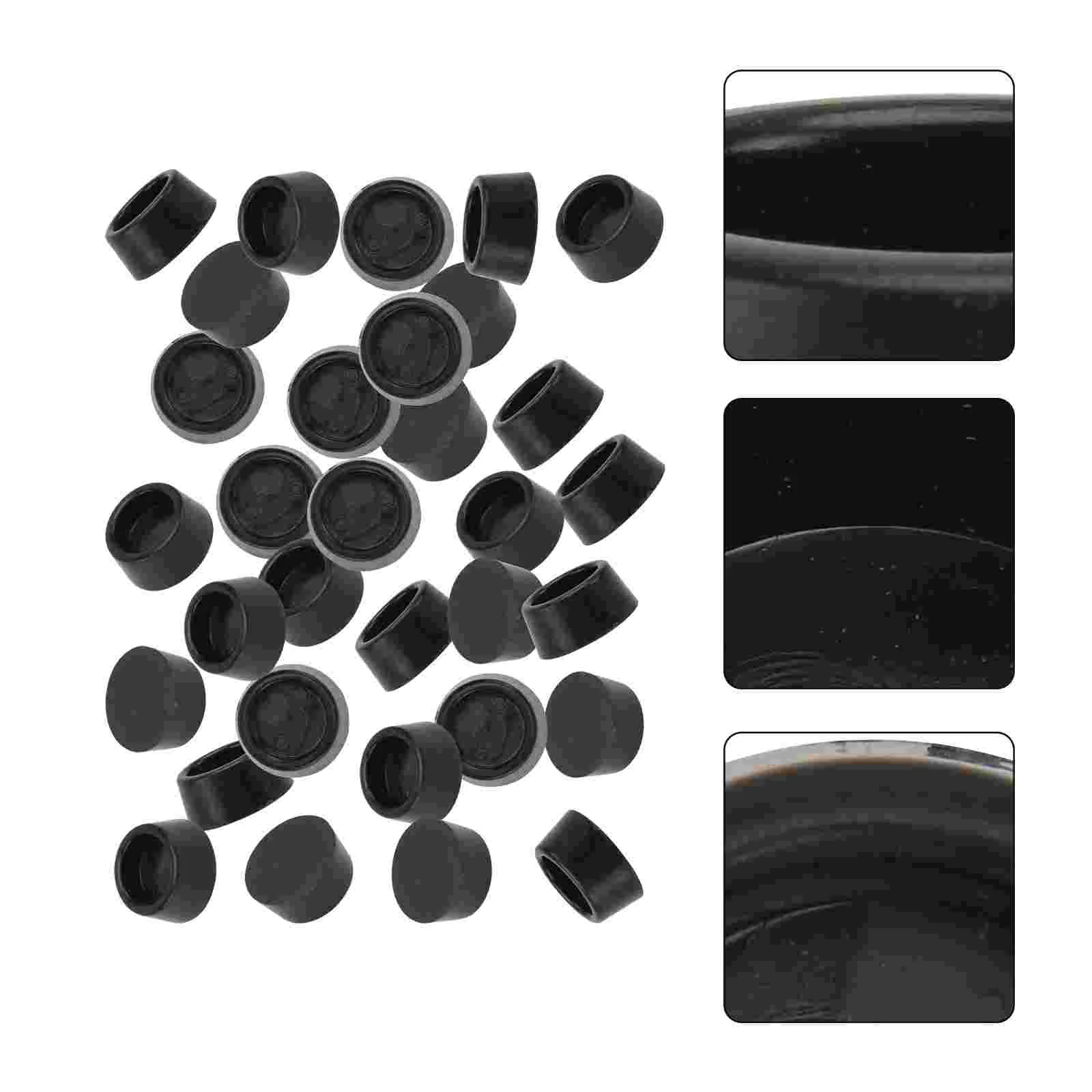 40 pçs pés de borracha para mesas e cadeiras fezes pé capa acessórios de mesa de escritório móveis protetor de perna acessório à prova de derrapagem