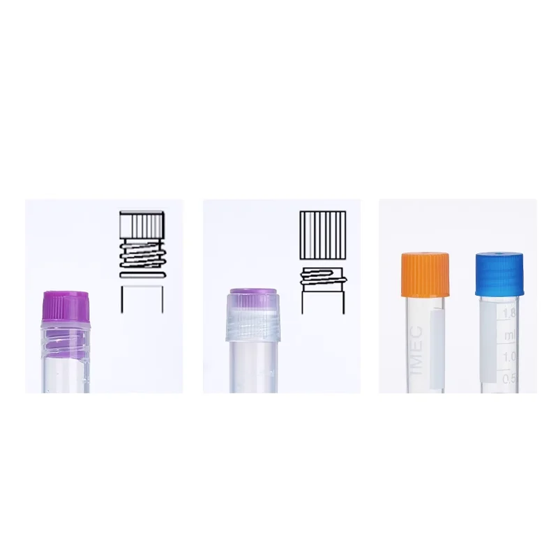 Xin Tester 100 sztuk/partia obrotowa wewnętrzna/zewnętrzna rurka do zamrażania TubesInner do zamrażania laboratoryjnego 1ml/2ml/3ml/4ml/5ml