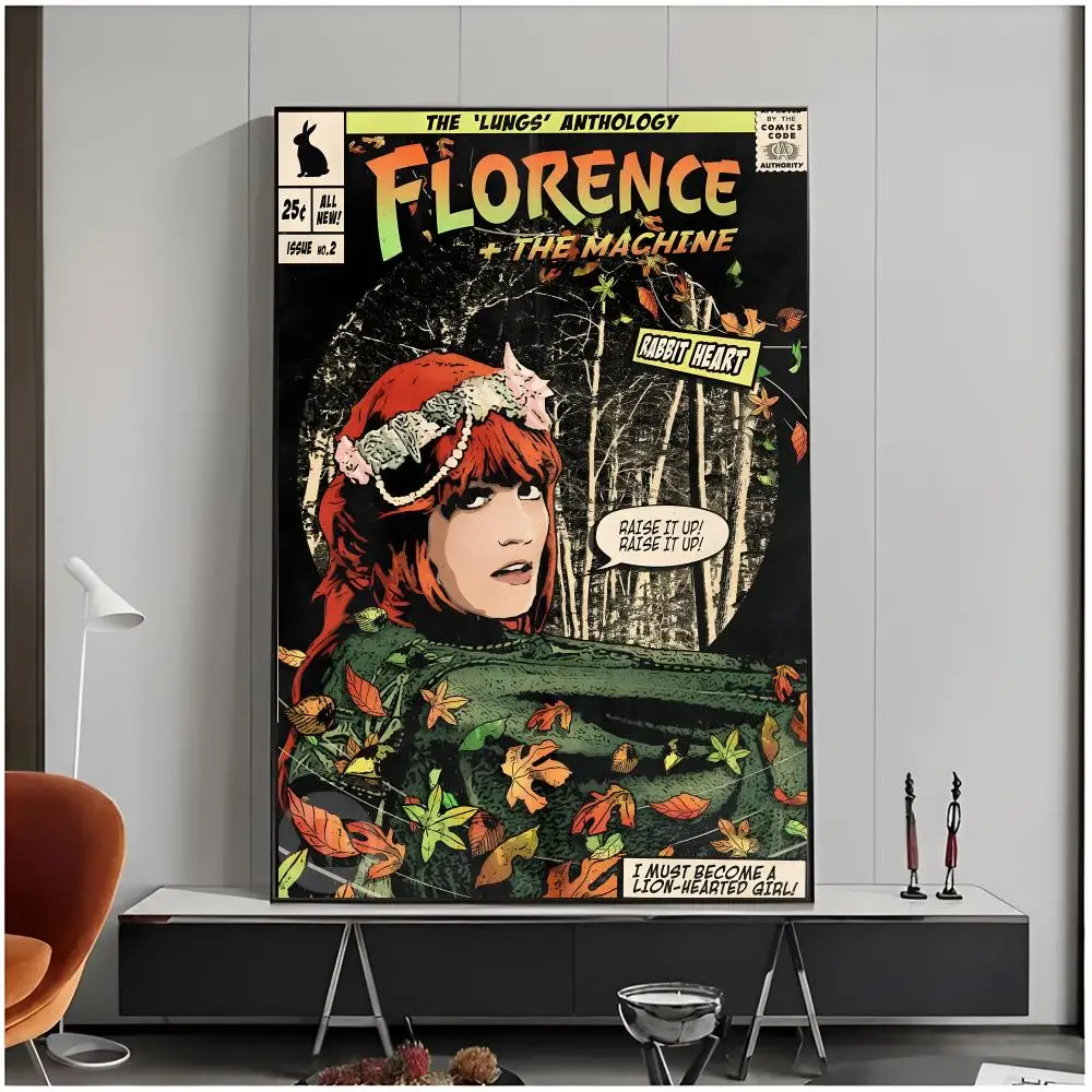 Band Indie F-Florence And The Machine Poster Living Room Bedroom Decorative Print Unframed Decor