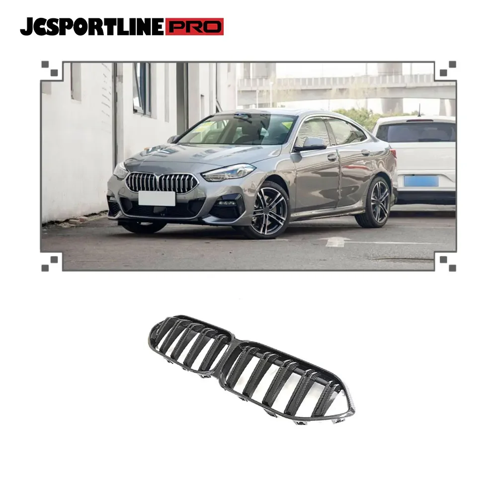

Сухое углеродное волокно F44, решетка переднего бампера, решетка почек для BMW 2 серии 2021 + Gran Coupe