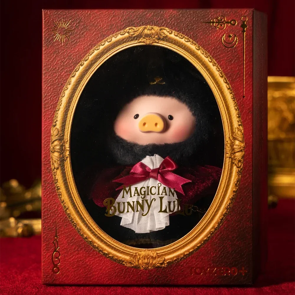 Новая оригинальная виниловая фигурка Magician Bunny Lulu серии Kawaii Lulu Pig Pendent Cute Lulu The Piggy Keychain Decor Gift