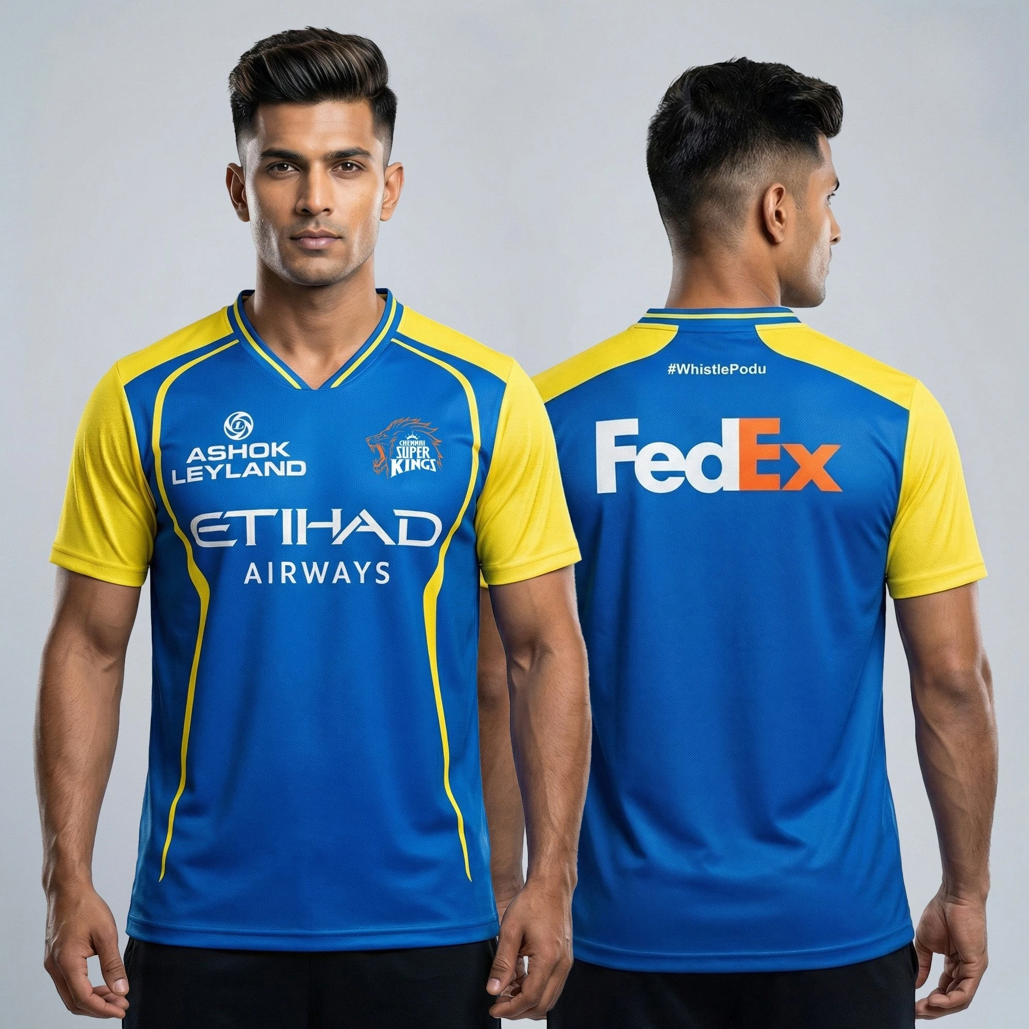 Summer Clothing Men Fashion - 2026 India T20 Cricket CSK 3D