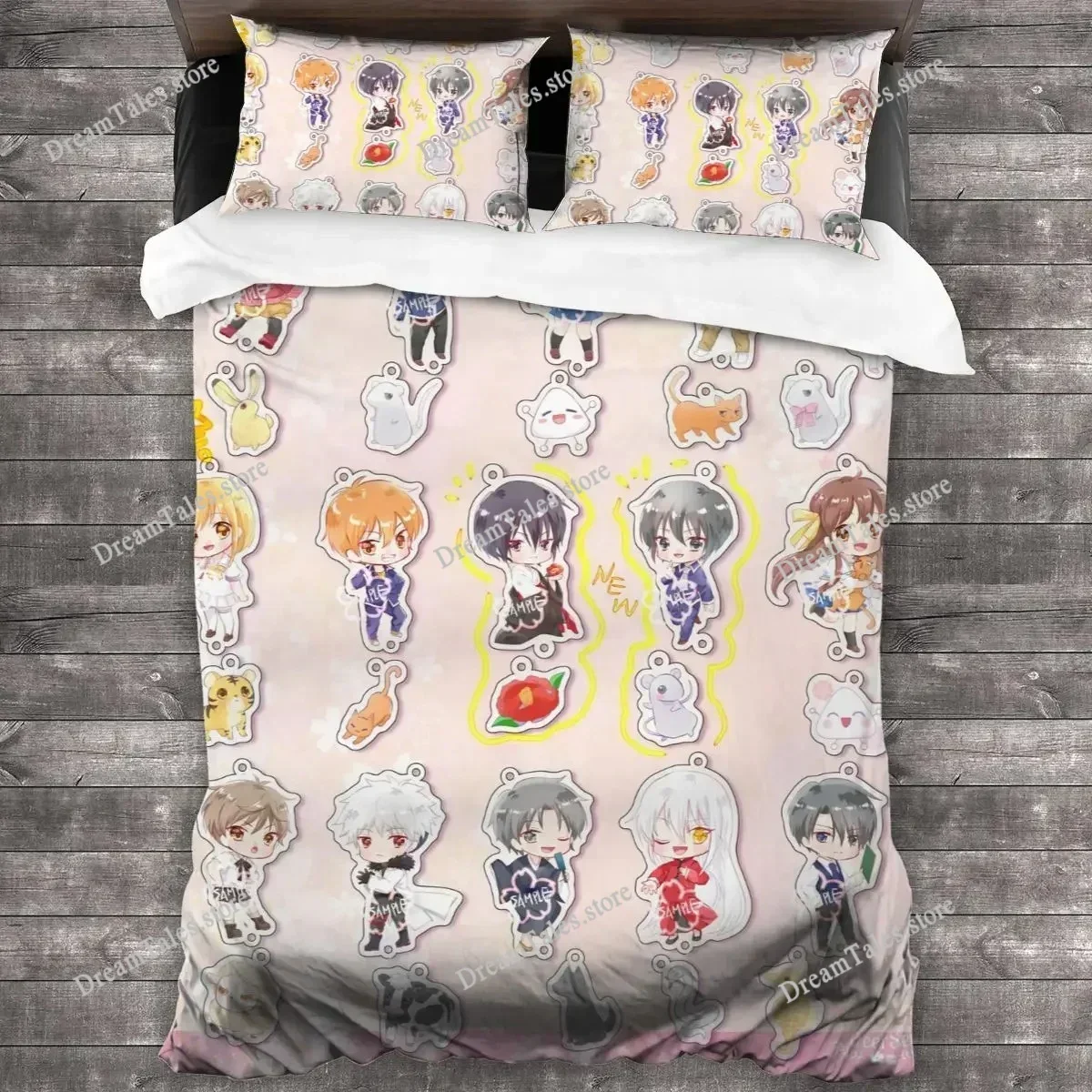 Exquisite 3D Anime Fruits Basket All Season Wallpaper Print Bedding Set Duvet Cover Comforter Bed Youth Kids Girls Boys Gift0299