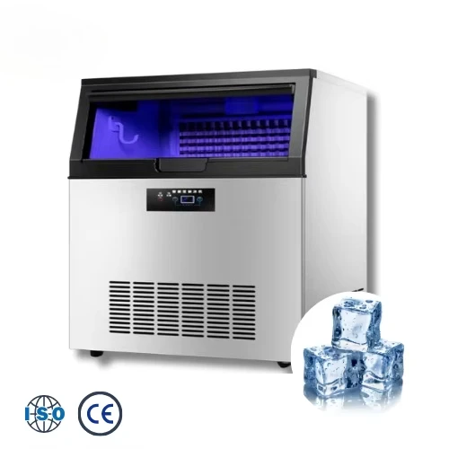 BLG 220V Portable Fully Automatic 90kg 200lb Cube Ice Machine Energy Saving Beverage Shop Business Ice Maker with Air Cooling