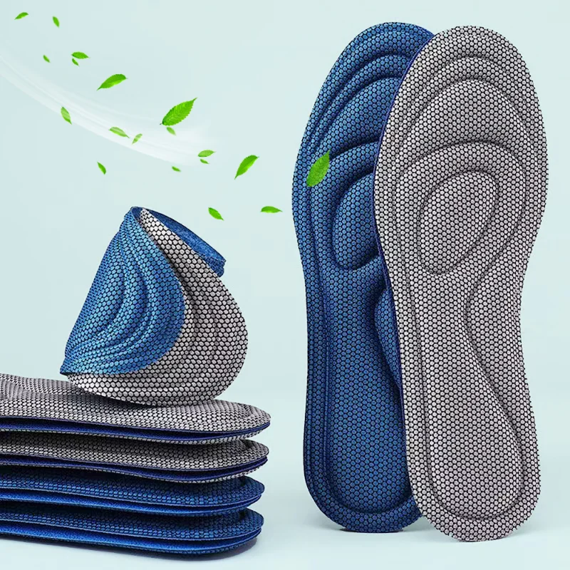 Memory Foam Insoles for Shoes Men Women Nano Antibacterial Massage Sport Insole Feet Orthopedic Cushion Running Shoe Sole