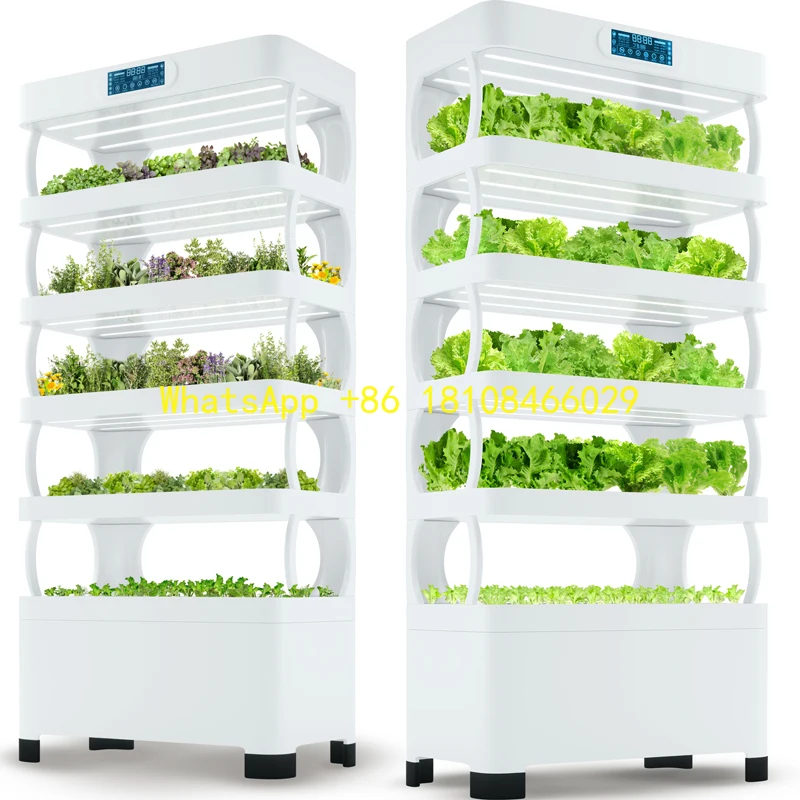 

Hydroponic Kit Hydroponics Growing System Vertical Indoor Large Home Garden Planter Smart Led Grow Light Microgreens Greenhouse