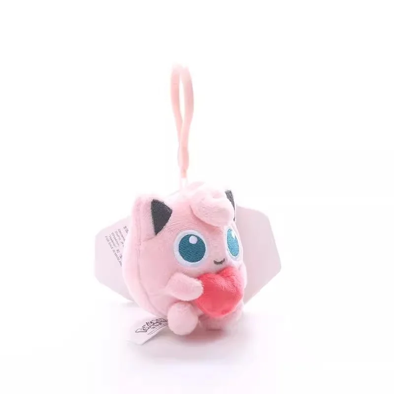 Genuine Pokemon Jigglypuff Love Series Kawaii Plush Stuffed Toy Keychain Backpack Pendant Keyring Doll Birthday Gifts For Kid