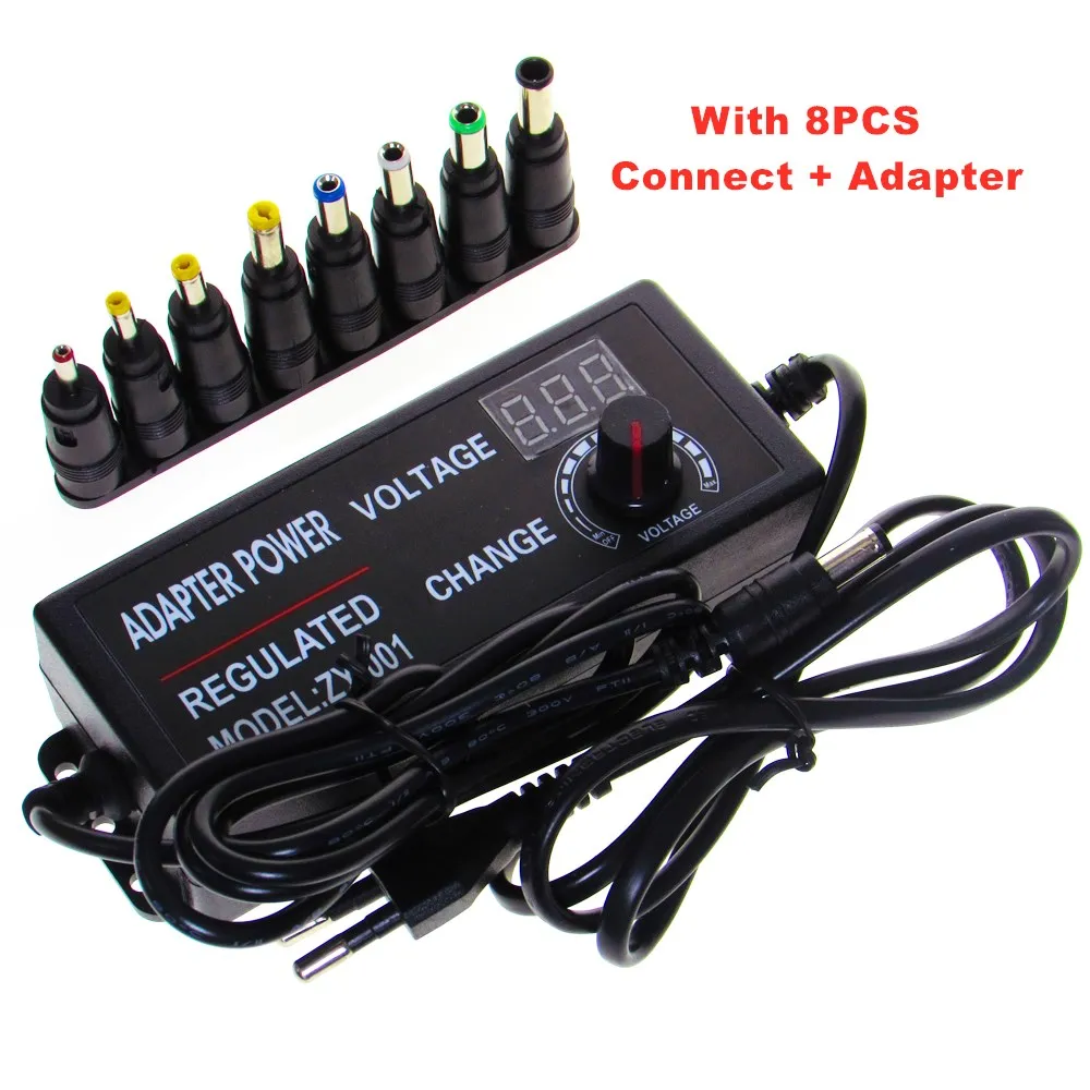 AC DC 3V 5V 9V 12V 24V 36V Power Supply Adapter 1A 2A 3A 5A 10A Transformers 220V To 12V Power Supply Adjustable Display Srceen