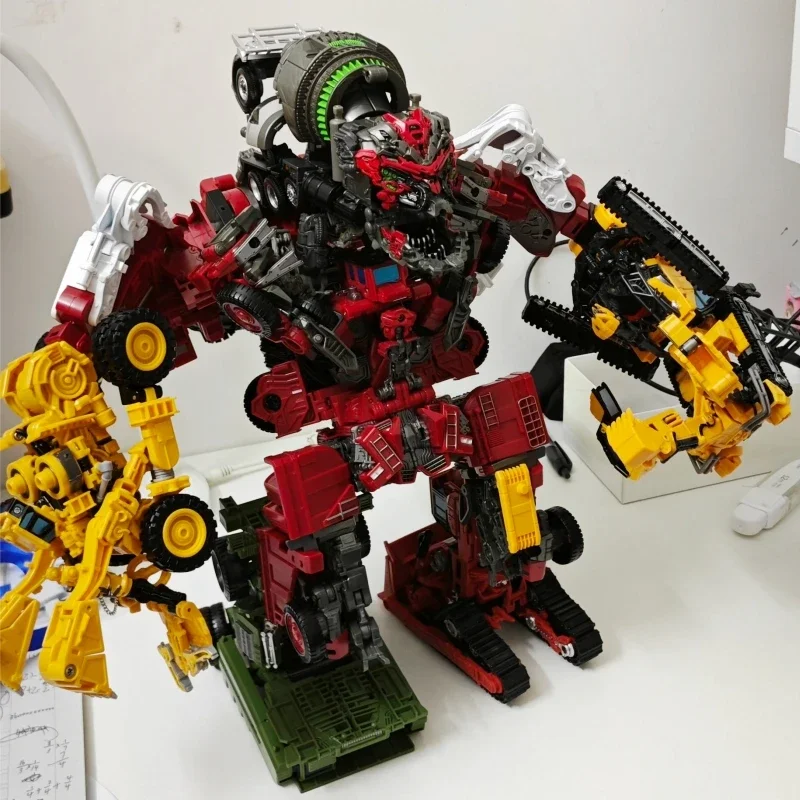 

AOYI 8 в 1, большой размер, игрушки-трансформеры Devastator, робот KO GT, экскаватор, крючок, кран, скребок, модель, подарок для ребенка DD04