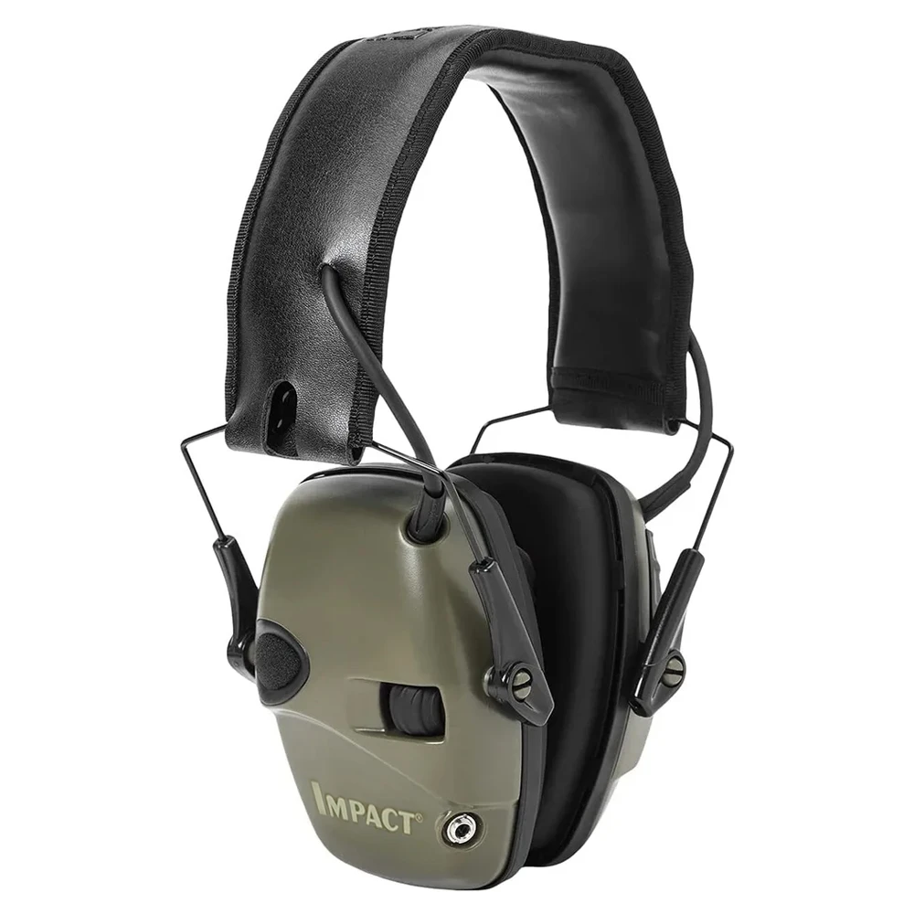 Howard Leight R-01526 by Honeywell Impact Sound Amplification Electronic Shooting Earmuff With Case and ear pads