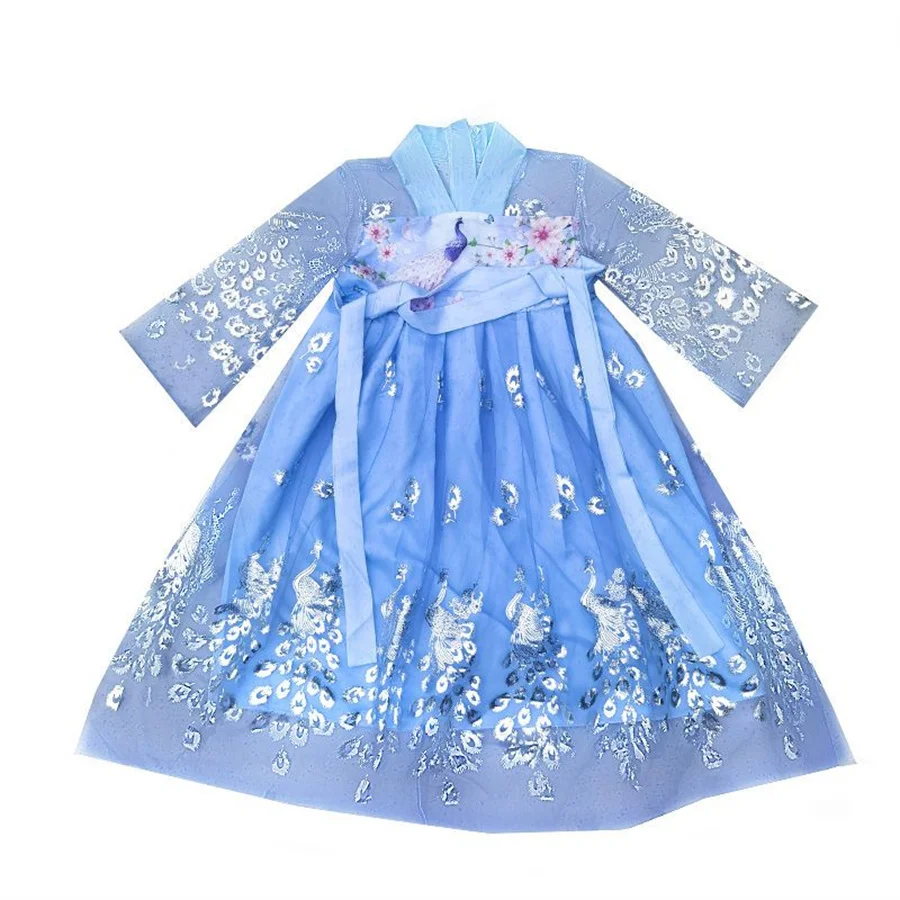 Costume cinese antico ragazza tradizionale Tang Dynasty Fairy Dress Hanfu outfit Kids Han Dynasty Elegant Performance Clothes