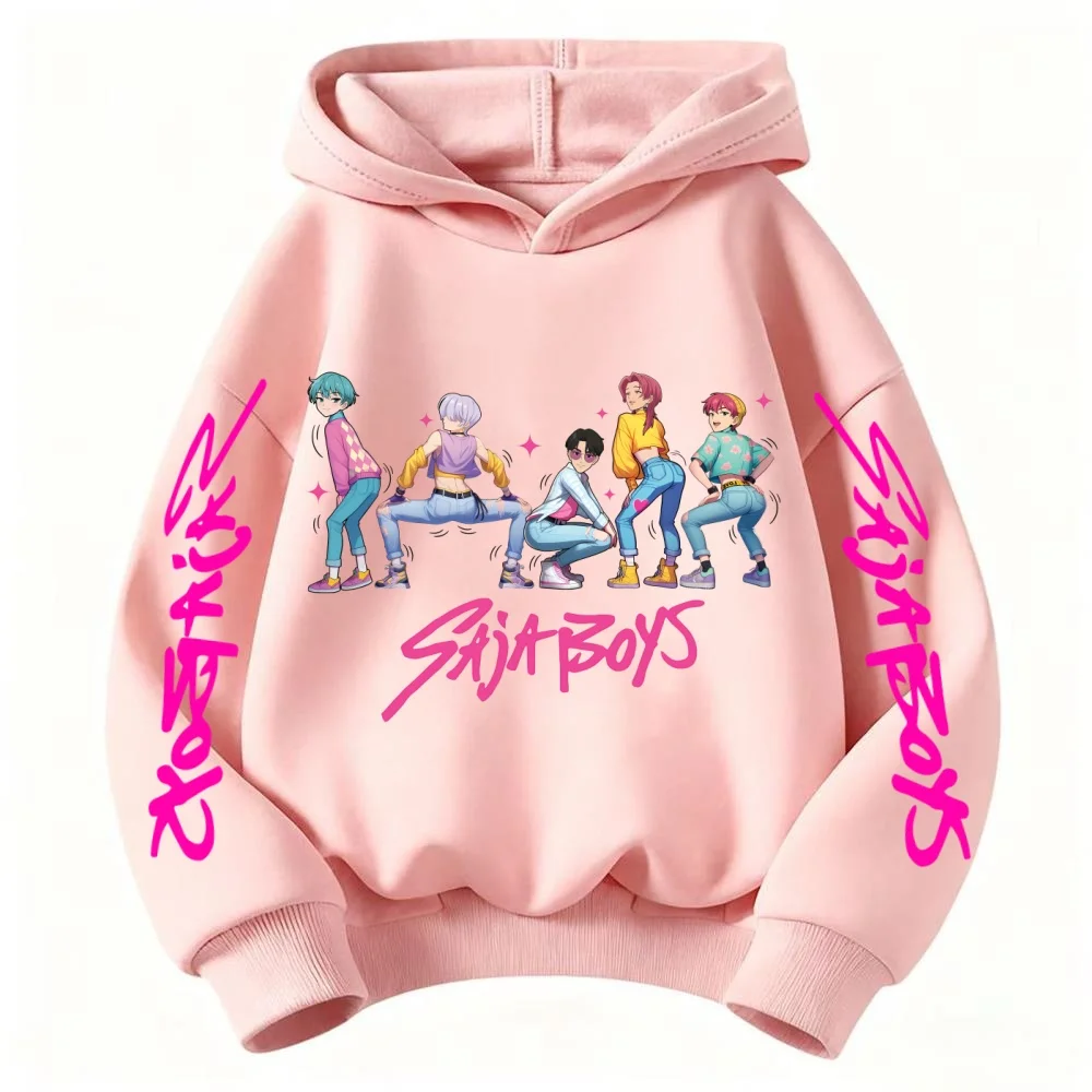 

Толстовка KPop Devil Girl Group, модная толстовка с капюшоном для девочек и мальчиков, свободная красивая толстовка с принтом 2025 года, толстовка с узором для девочек