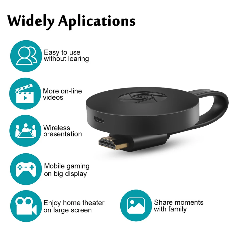 NipWireless-Récepteur d'affichage compatible WiFi, même écran, DevSTR1080P, HD, HDMI, prend en charge le protocole Google, iPhone, Airplay, Samsung