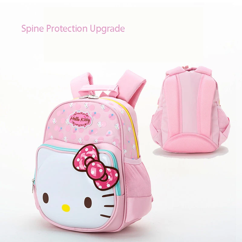 Hello Kitty podstawowa szkoły dziewczyny ochrona kręgosłupa redukcja obciążenia tornister przedszkolak dziewczęcy modny plecak torba kartonowa