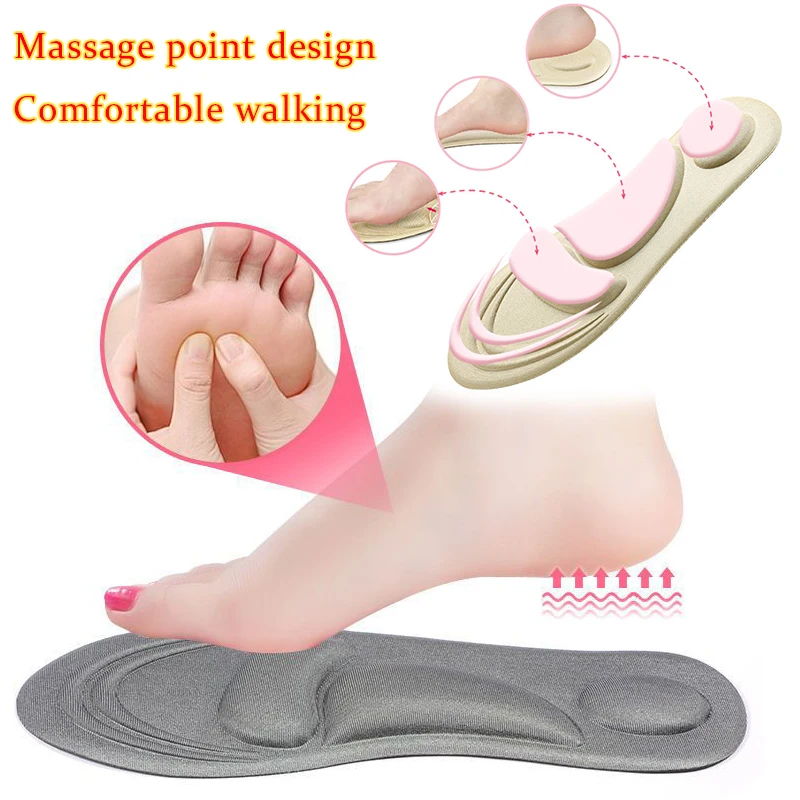 Soft Stretch Sports Insoles Orthopedic Feet Care Pad Breathable Running Cushion Men Women Memory Foam Sneakers Arch Shoes Insert image 3