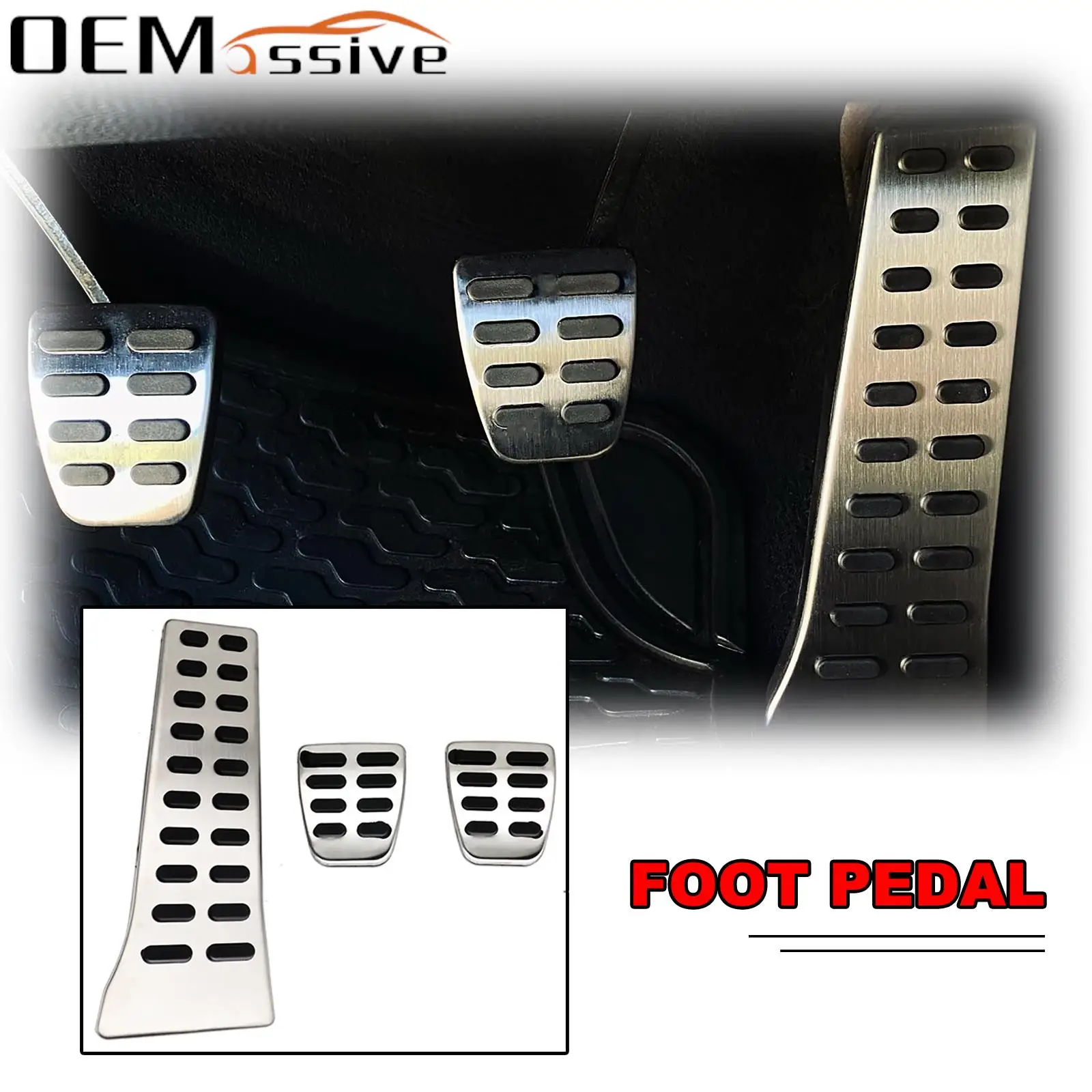 For Kia Soul Ceed K3 K4 K5 Sorento Stainless Steel Pedal Cover Set Car Styling AT MT Non Slip For Hyundai Santafe Sonata I35 I40