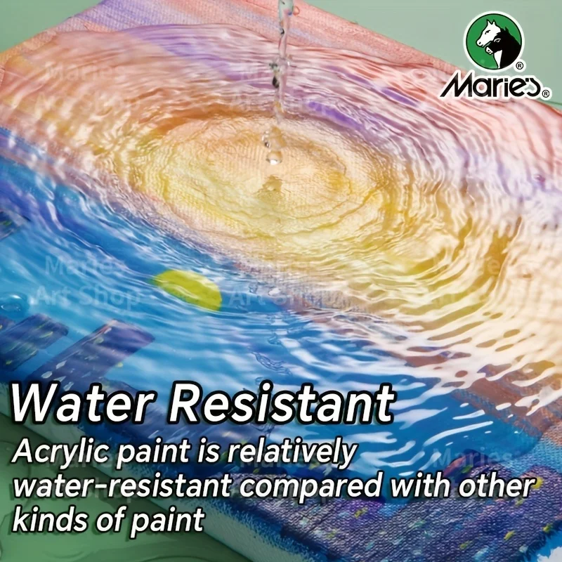 Marie's Acrylic Paint Set, 12/18 Colors x 12ml, Gifts in Art Supplies Painting on Fabric, Wood, Rock Canvas for Adults, Beginner