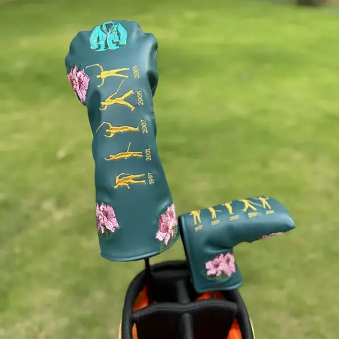 Masters Sakura Commemorative Golf Headcover, Limited Edition Tiger Woods 5-Time Champion Design, Driver & Putter Head Cover