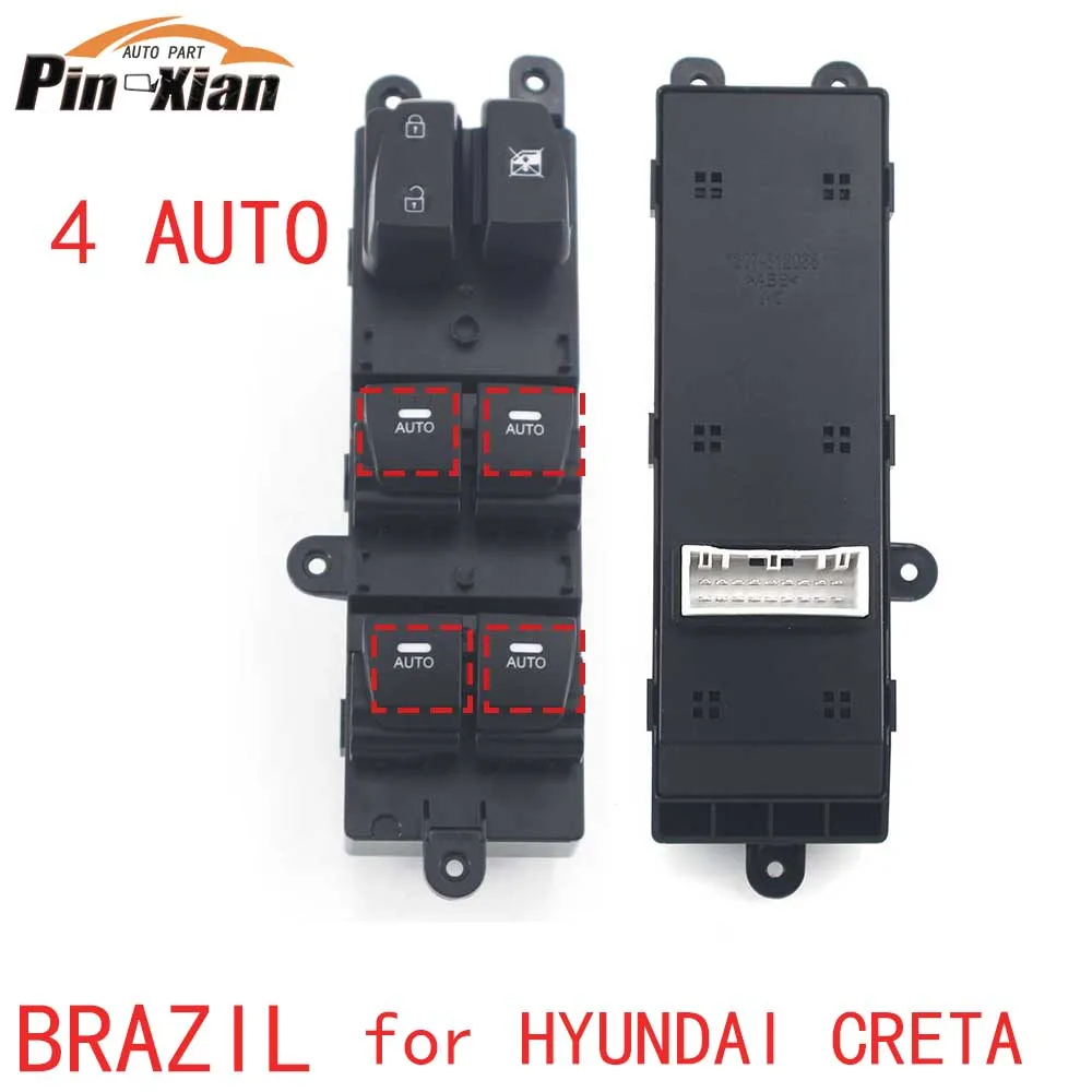

93570-M4310 Window Switch Button 4 AUTO for HYUNDAI CRETA BRAZIL Master Control Switch Lifter Regulator Button 93570M4310