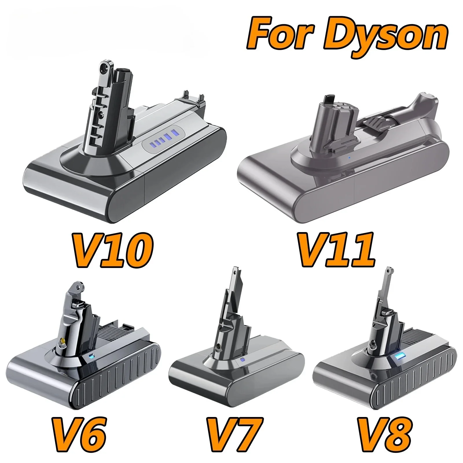 

Оригинальный аккумулятор для пылесоса Dyson V6/DC58 V7 V8 V10 V11 SV11 SV15, сменный аккумулятор 21,6 В 25,2 В