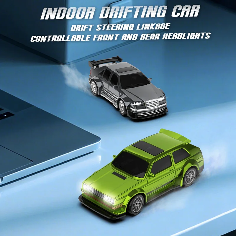 Golf GTI 1:43 escala Control remoto coche giroscopio ajustable RC Drift Racing miniatura tracción en las cuatro ruedas juguete de Control proporcional