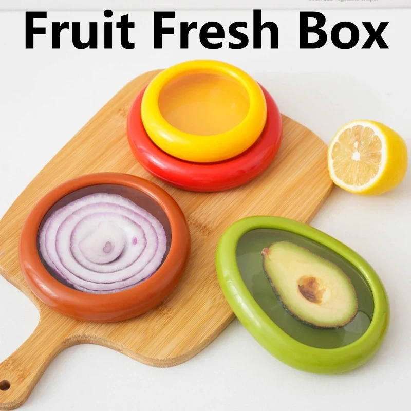 4PCS Kitchen Fresh Box MIni Transparent Reusable Airtight Fresh Storage for Fruits and Vegetables Easy To Clean Storage Box