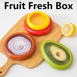 4PCS Kitchen Fresh Box MIni Transparent Reusable Airtight Fresh Storage for Fruits and Vegetables Easy To Clean Storage Box