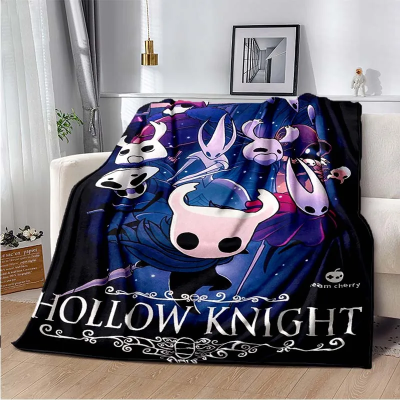 Game Hollow Knight 3D Printed Art Fleece Blanket for Beds Hiking Picnic Thick Quilt Bedspread Fleece Throw Blanket