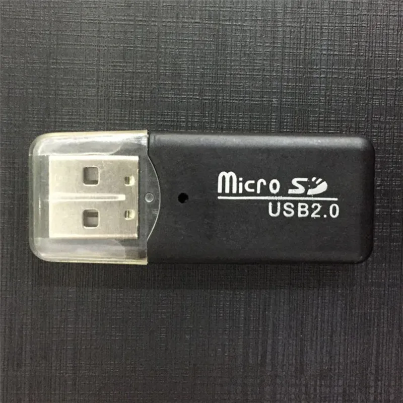 컴퓨터 노트북용 핫 미니 USB SD/MMC 메모리 카드 리더기 480Mbps 1개 무작위 색상