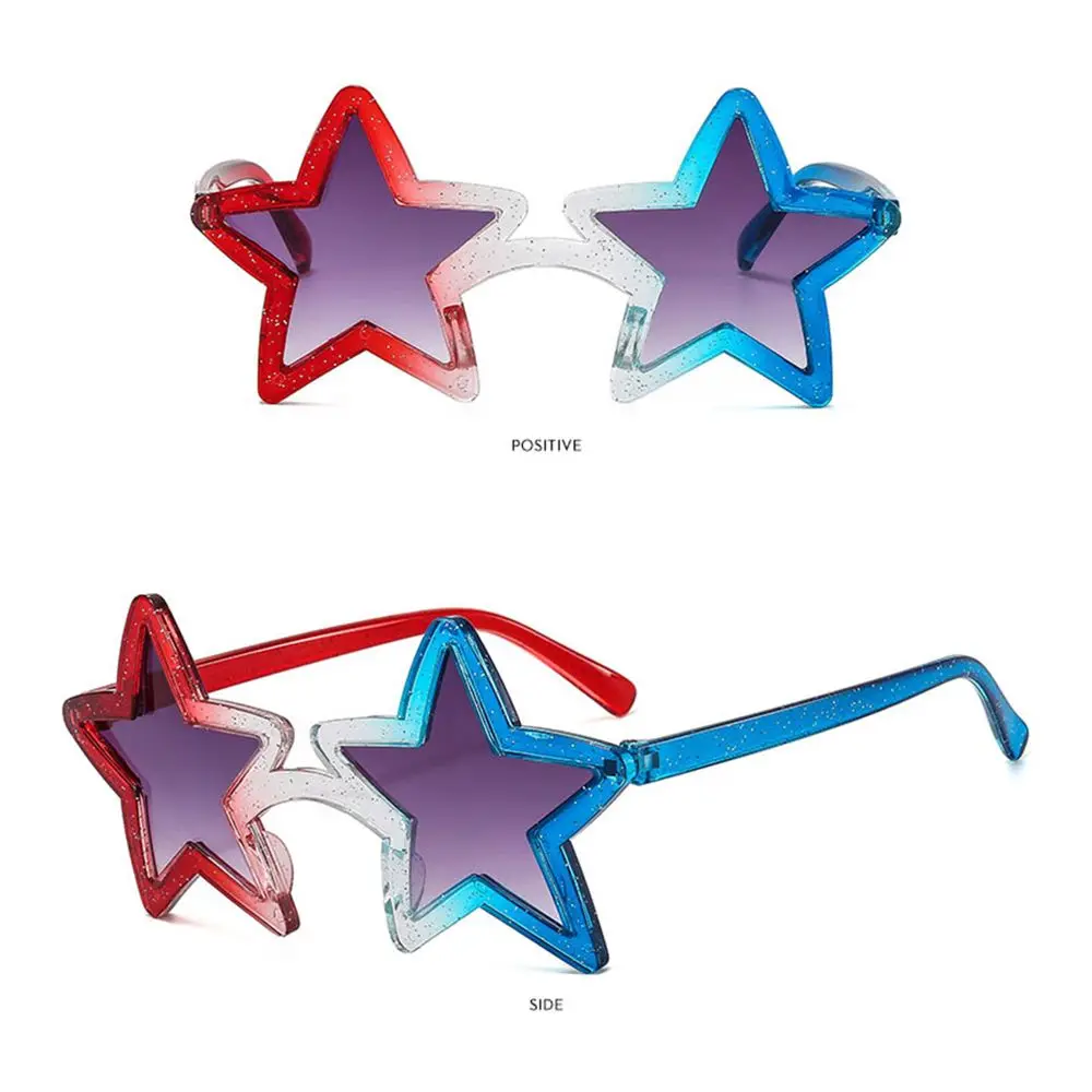 Unique Star Shape Sunglasses for Women Shining Sun Glasses Vintage Pentagram Glasses for Summer Beach Party Favors