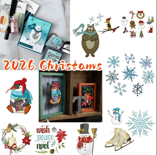 Christmas Retro Oven Metal Cutting Dies Scrapbook Diary Decoration Stencil Embossing Template DIY Greeting Card Handmade 2026