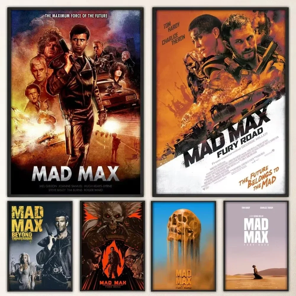 매드 맥스 영화 포스터 벽 스티커 빈티지 장식 예술 거실 바 인테리어 디자인