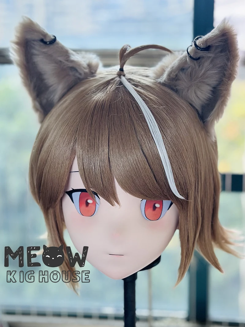 

(MEO447) Маска кигуруми ручной работы с полной головой, запираемая, для мужчин и женщин, японский мультфильм, аниме, игровой персонаж, маска кигуруми