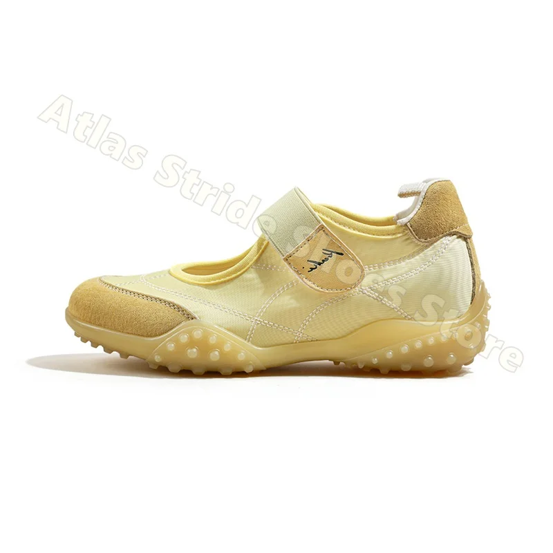 

Mary Jane Casual Adjustable Strap Lightweight Sneakers Breathable Non Slip Flat Footwear Retro Style Comfortable Outdoor Shoes