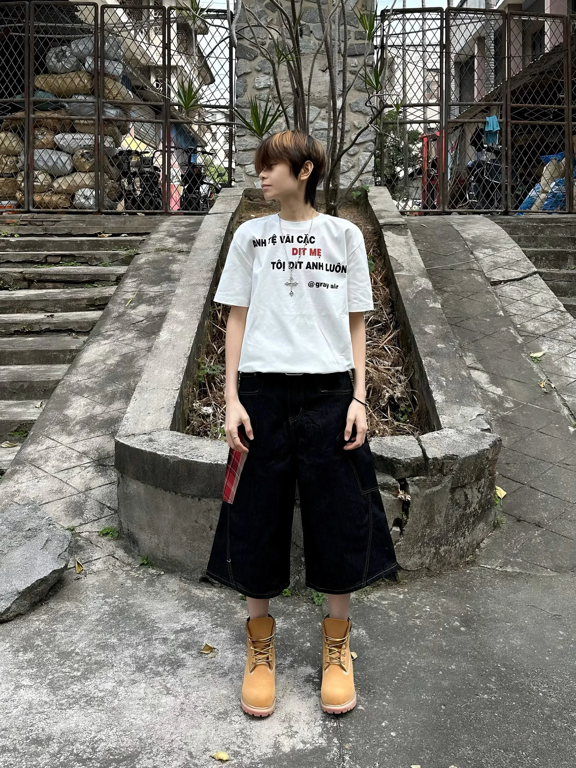 الأمريكية الرجعية منقوشة الربط الجينز الرجال فضفاض واسعة الساق ort السراويل شارع العليا الاتجاه الشباب لباس غير رسمي أربعة مواسم