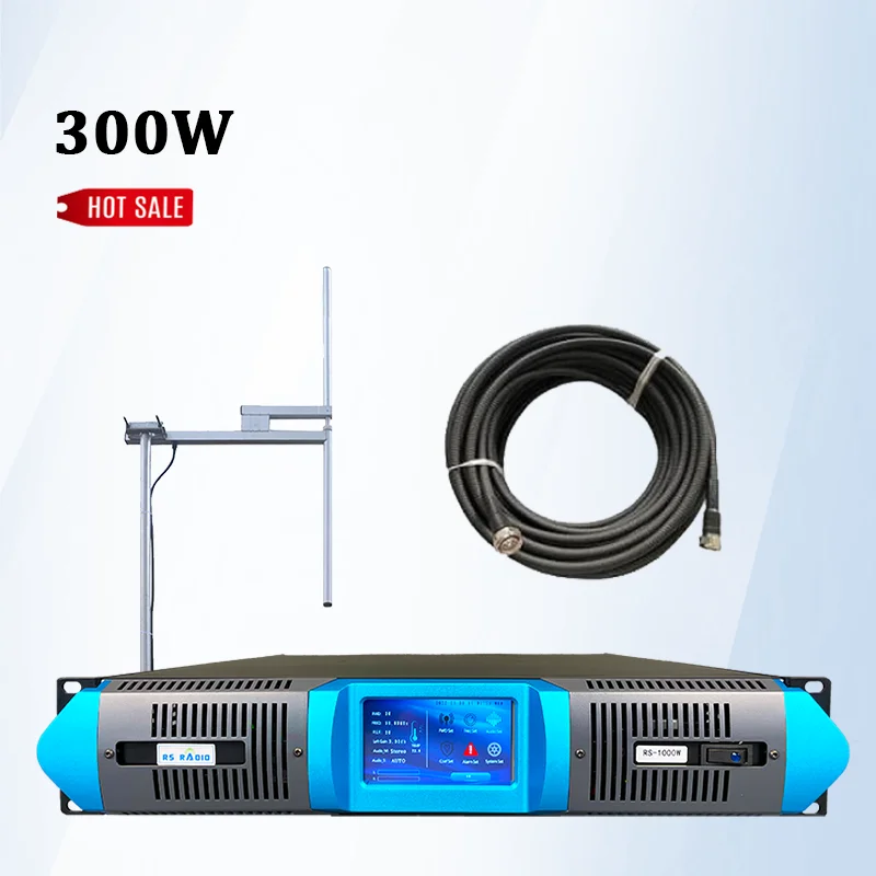 Touchscreen 300W FM Broadcast Sender Kit 300Watt FM Sender