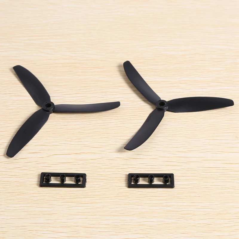 4 Pair 5030 3-Blades Direct Drive Propeller Prop CW/CCW For RC Airplane Aircraft (Black)