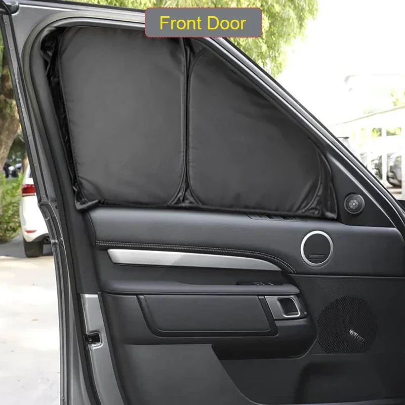 Car Black Anti-UV Heat Insulation Windows Privacy Sunshade For LAND ROVER DISCOVERY L462 2009-Present Protect Cover Accessories