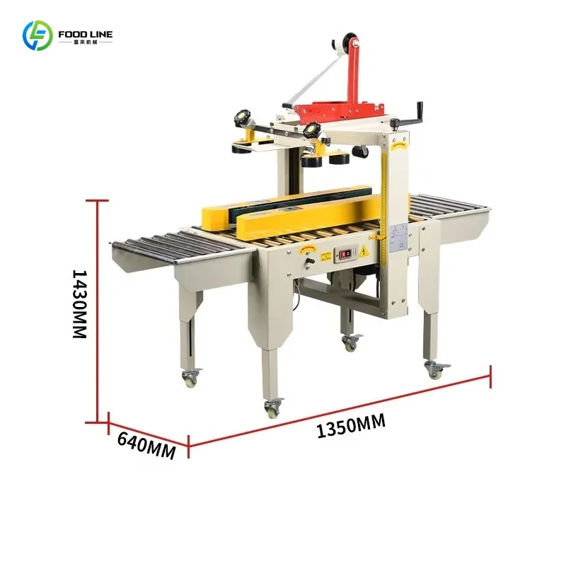Deposit Driven Folding Carton Box Making Machine Beverage Apparel Packing Core Bearing Paper Case Seal Taping Machine Customized