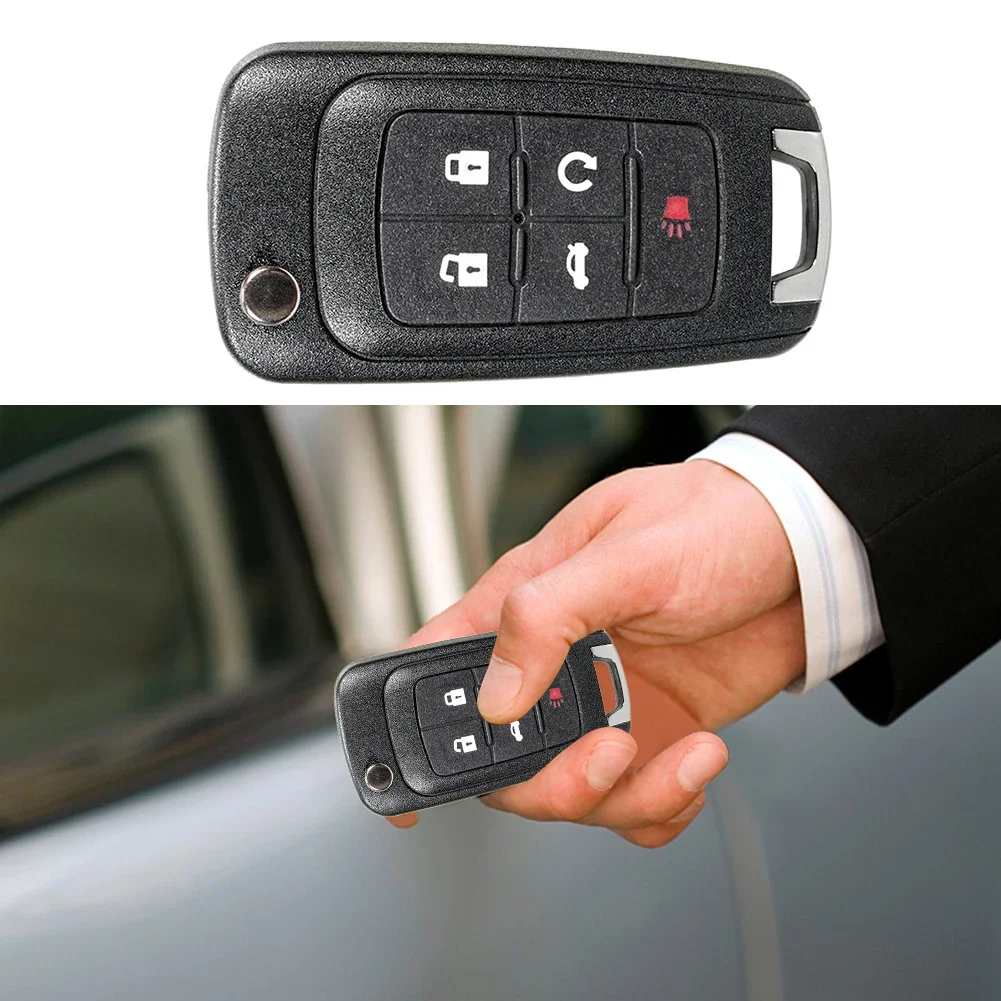 Key Fob Case 2/3/4/5 Button Car Key Housing Smart Key Shell for Chevrolet Camaro Malibu 2010-2016 for Opel Astra Insignia Zafira