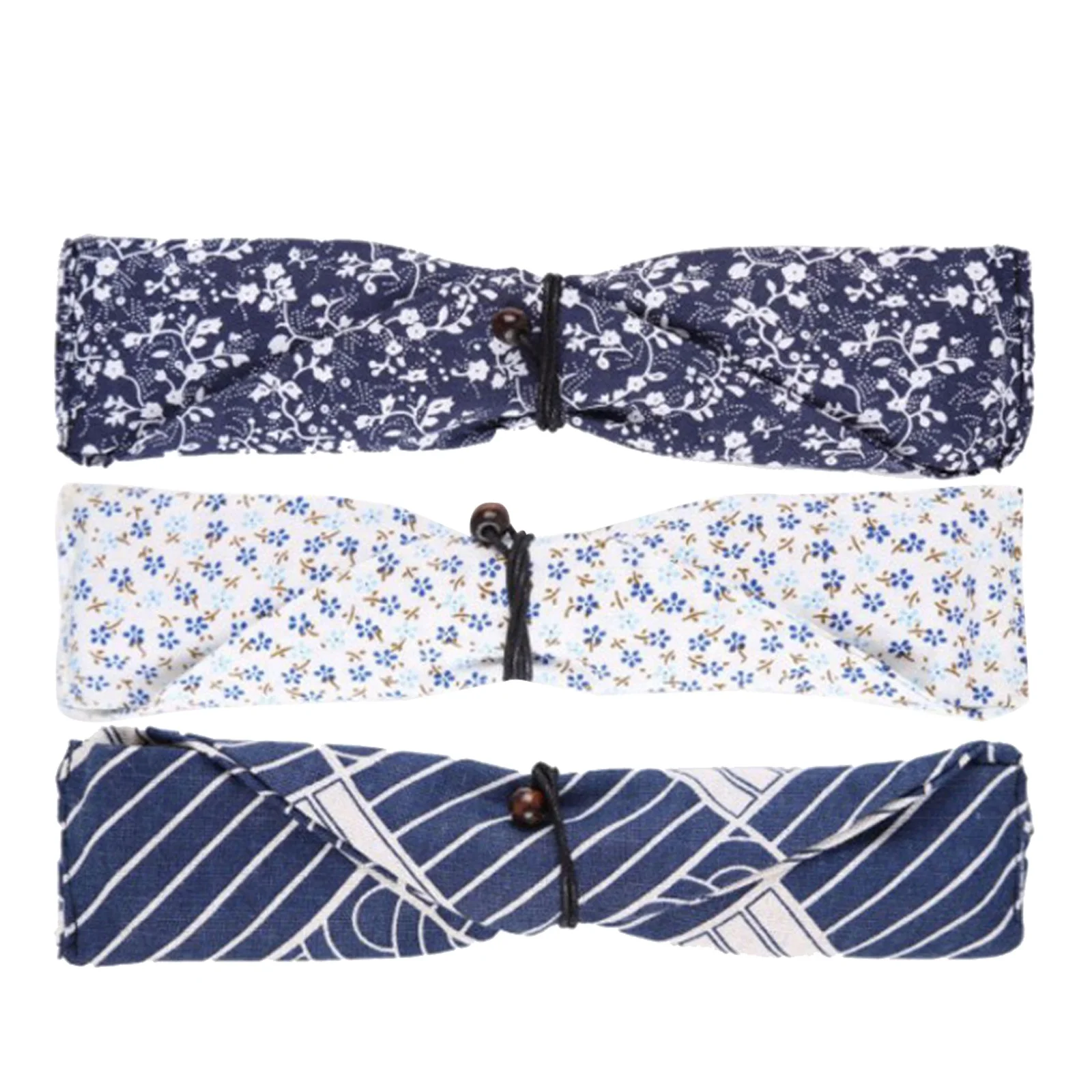 

3 Pcs Chopstick Spoon Case Cutlery Pouch Cloth Japanese Bags Holder Chopsticks Fabric