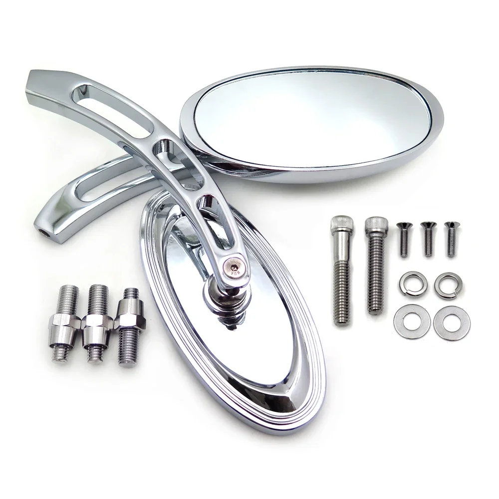 Motorcycle Mirror for Kawasaki Ninja 500 All Year,Harley Softail, Fat Boy, Road King, Dyna Wide Glide, Springer, Sportster, XL