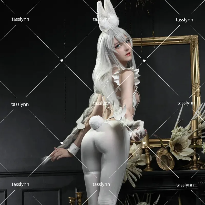 qq34Anime Azur LaneMNF Le Cosplay Girl Cute Bikini for Doll Sexy Halloween Costumes Le Malin Bunny Suit Fur with Ear