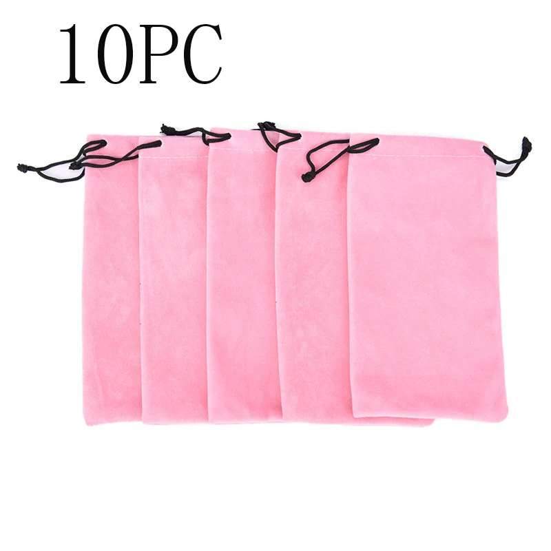 10pcs glasses case Cloth Glasses bag New Drawstring Sunglass Bag In  Brand logo making Soft Eyeglasses Pouch Eyewear Cases Bags